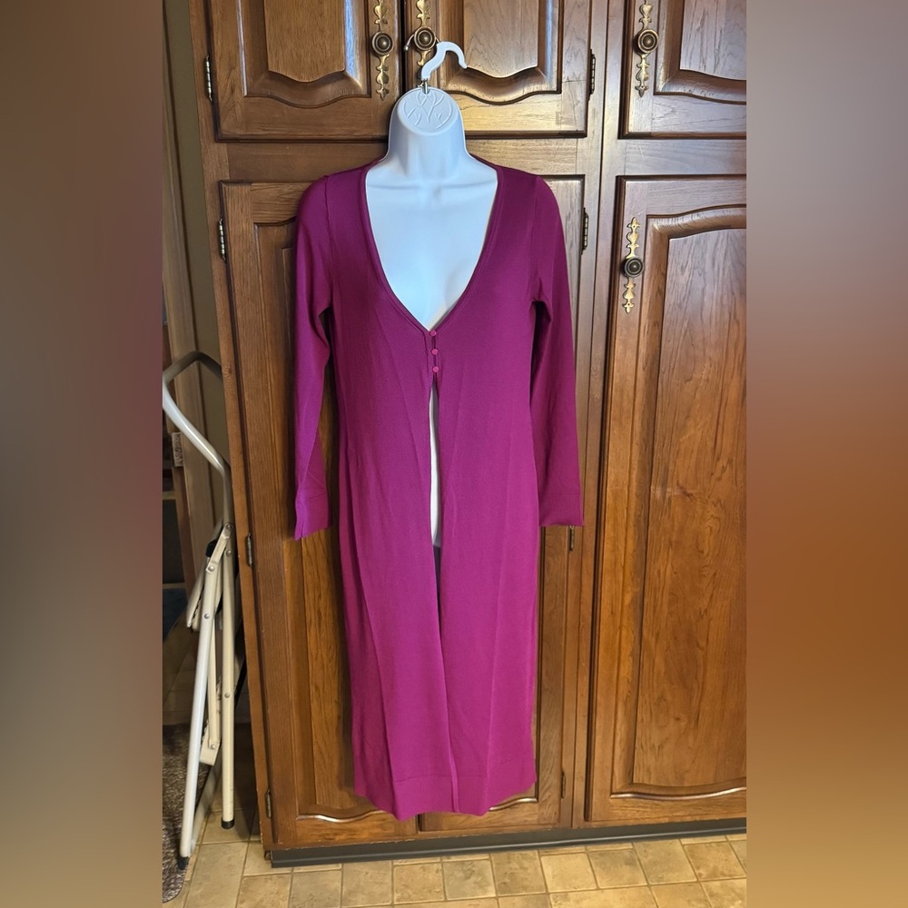 Express Maroon Duster Sweater, size xs